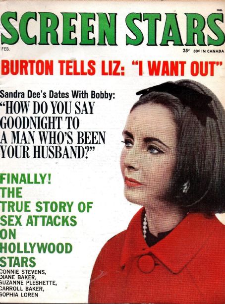 SCREEN STARS magazine side cover February 1964
