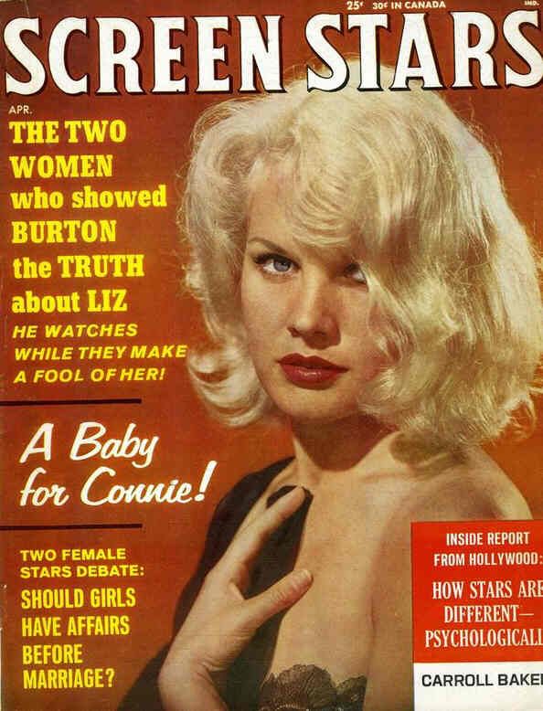 SCREEN STARS magazine side cover April 1964