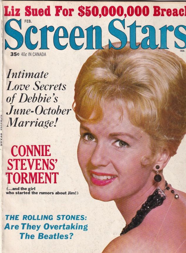 SCREEN STARS magazine side cover February 1965