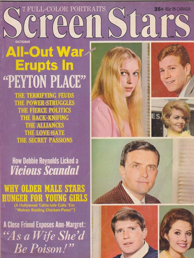 SCREEN STARS magazine side cover October 1965