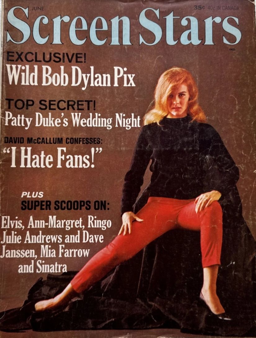 SCREEN STARS magazine side cover June 1966