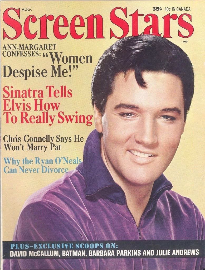 SCREEN STARS magazine side cover August 1966