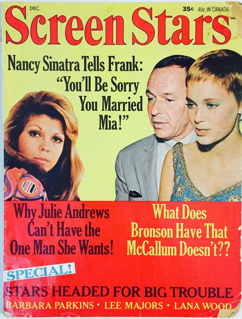 SCREEN STARS magazine side cover December 1966