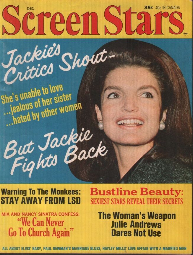 SCREEN STARS magazine side cover December 1967