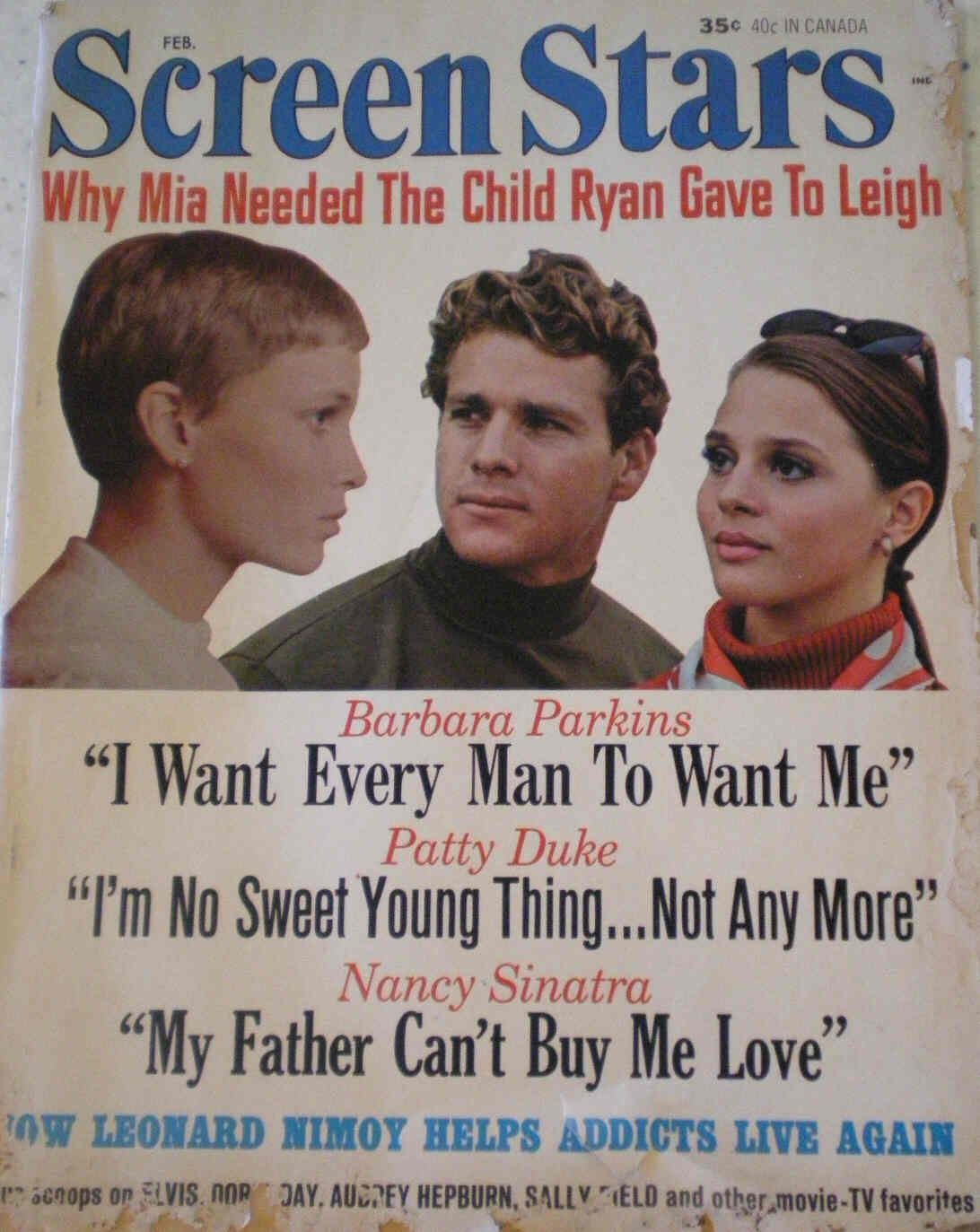 SCREEN STARS magazine side cover February 1968