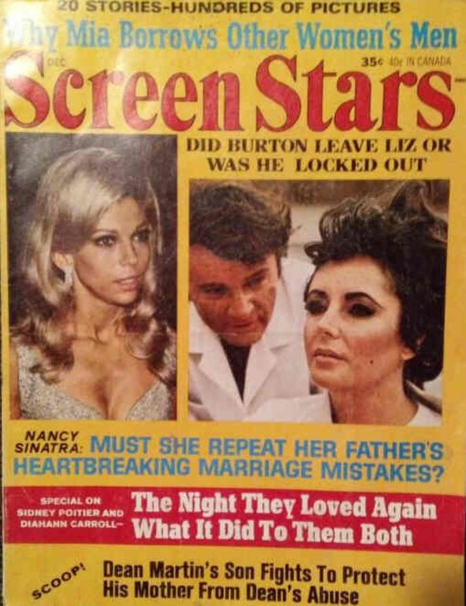 SCREEN STARS magazine side cover December 1968