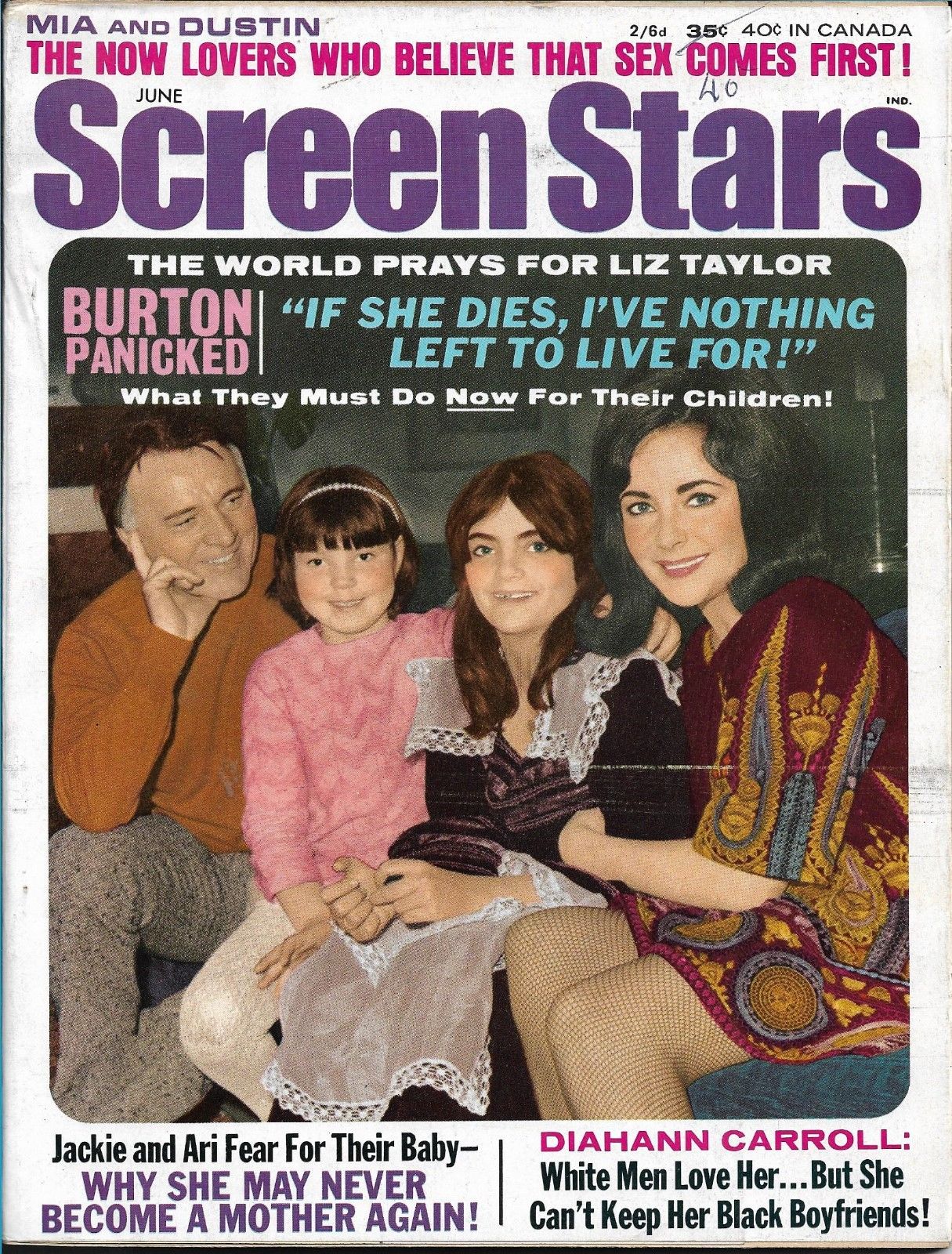 SCREEN STARS magazine side cover June 1969