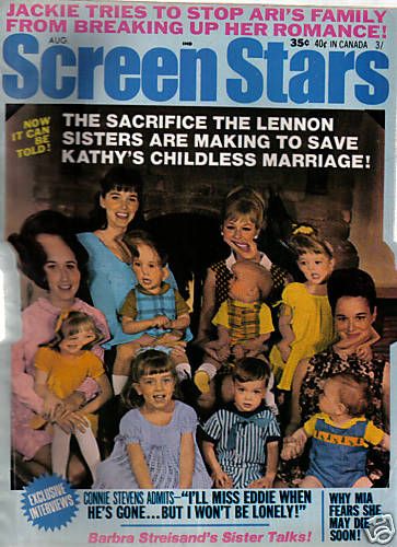 SCREEN STARS magazine side cover August 1969