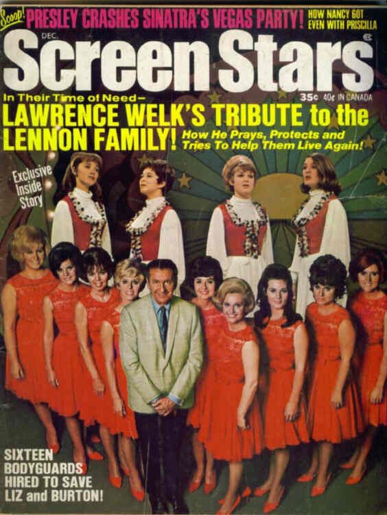 SCREEN STARS magazine side cover December 1969