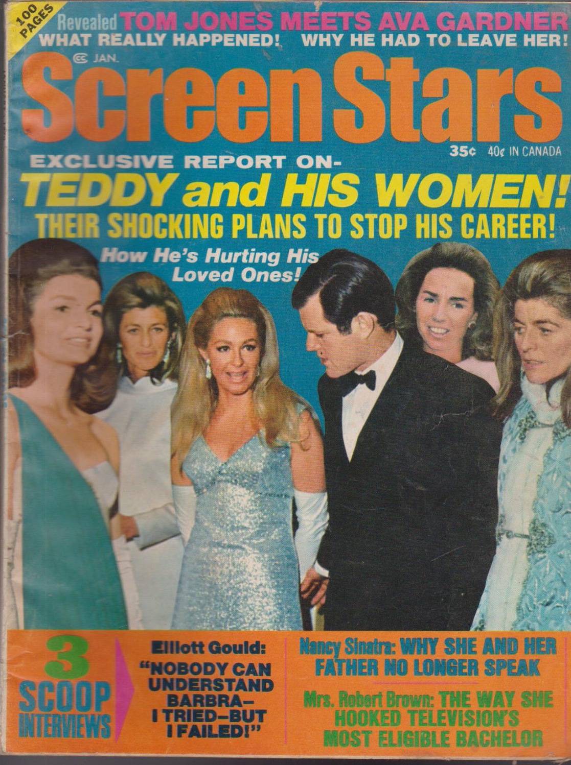 SCREEN STARS magazine side cover January 1970