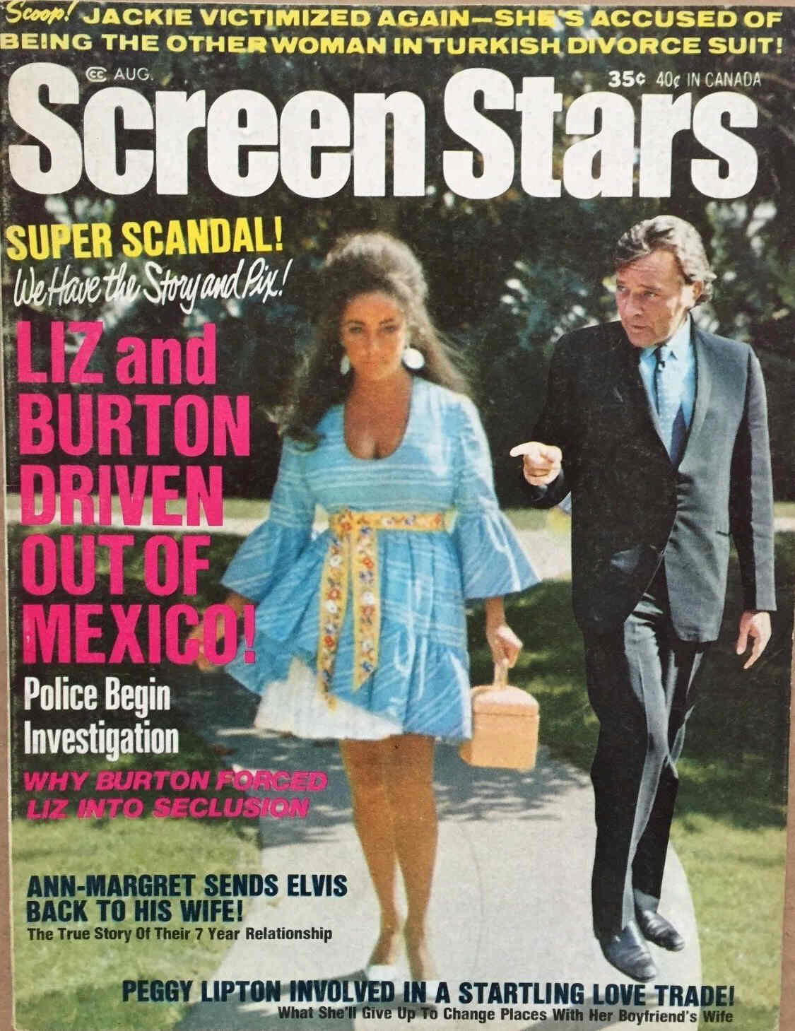 SCREEN STARS magazine side cover August 1970