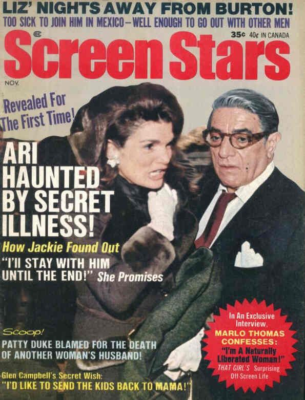 SCREEN STARS magazine side cover November 1970
