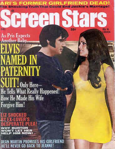 SCREEN STARS magazine side cover December 1970