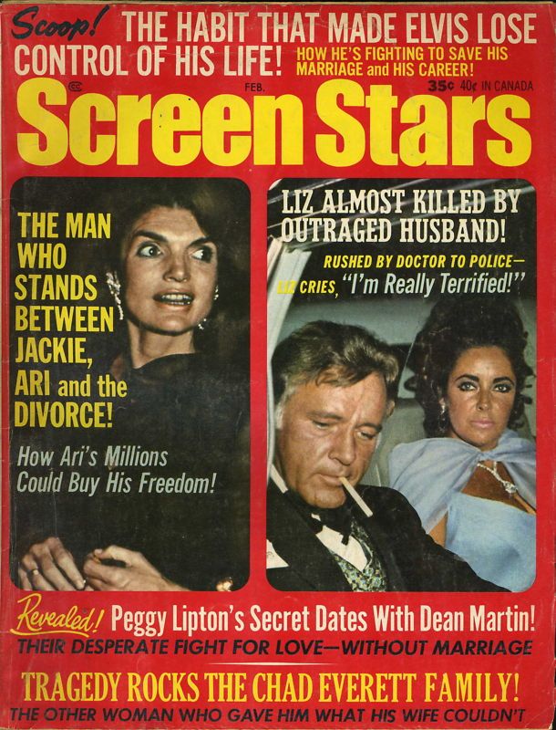 SCREEN STARS magazine side cover February 1971