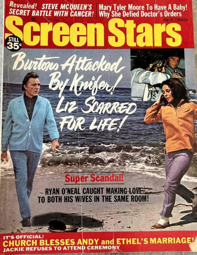 SCREEN STARS magazine side cover October 1971