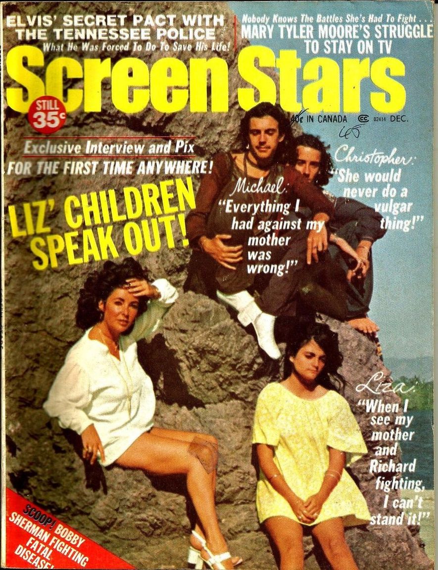 SCREEN STARS magazine side cover December 1971
