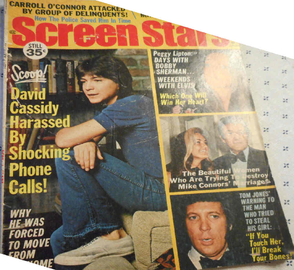 SCREEN STARS magazine side cover January 1972