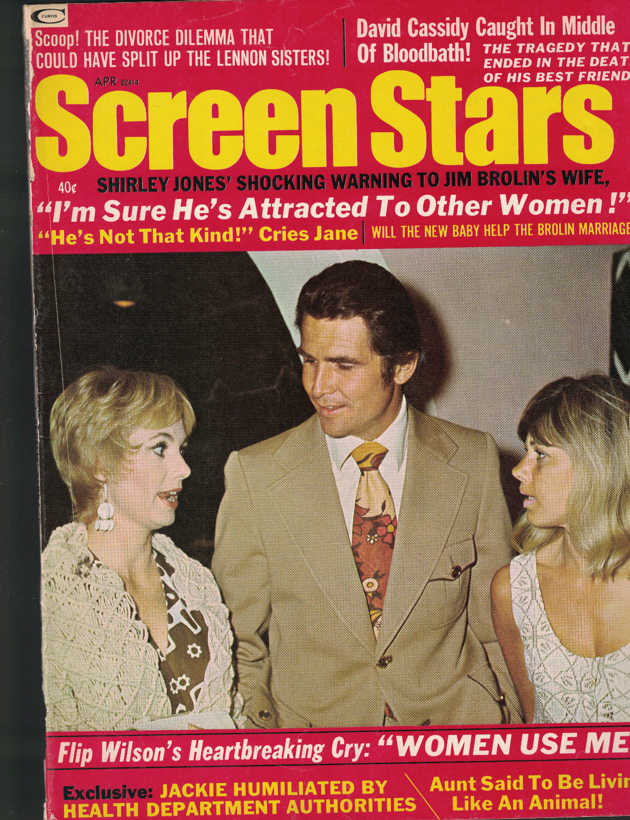 SCREEN STARS magazine side cover April 1972