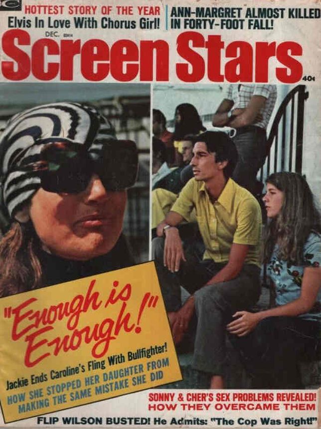 SCREEN STARS magazine side cover December 1972