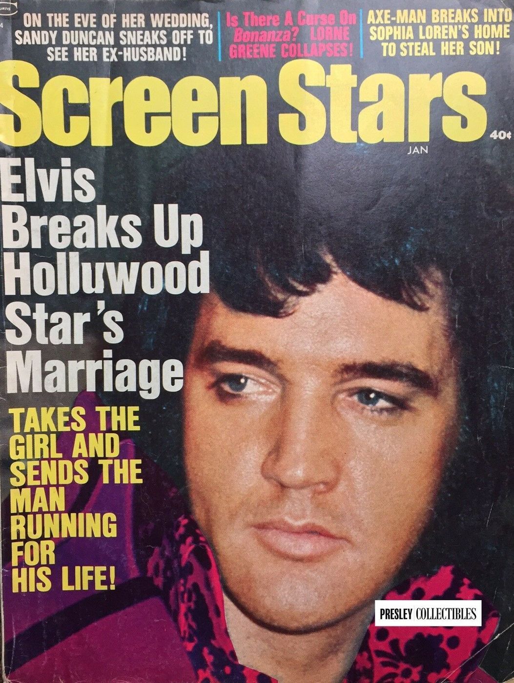 SCREEN STARS magazine side cover January 1973