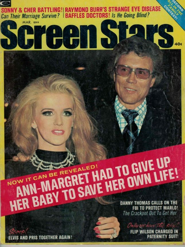 SCREEN STARS magazine side cover  Vol 31 # 3 March 1973
