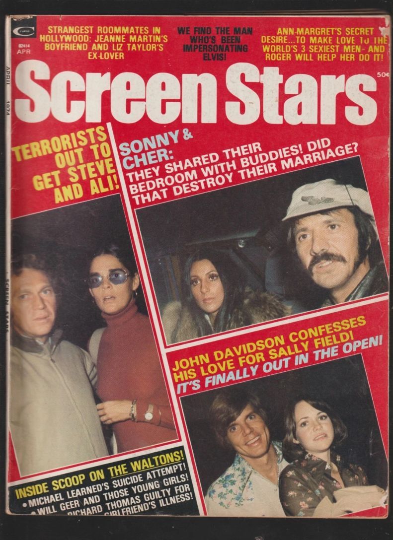 SCREEN STARS magazine side cover April 1974