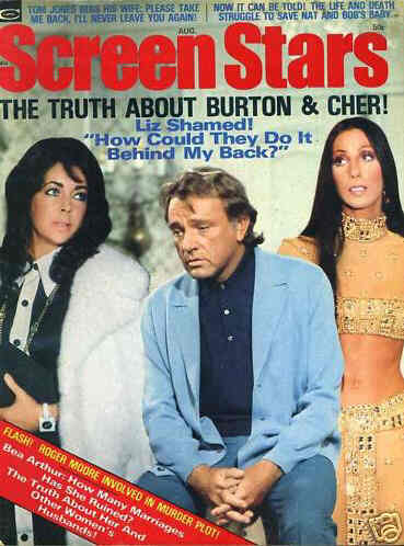 SCREEN STARS magazine side cover August 1974