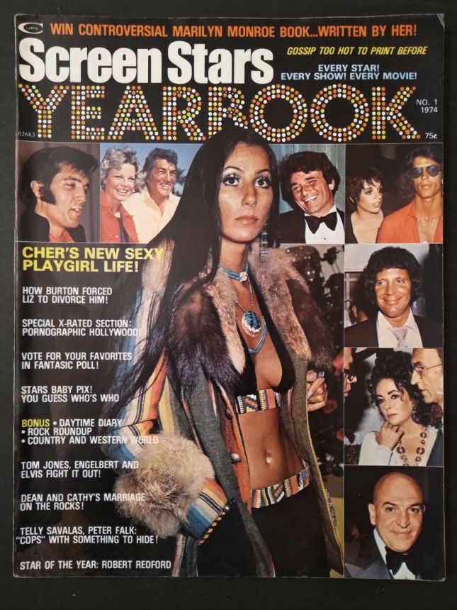 SCREEN STARS magazine side cover  Yearbook #1  1974