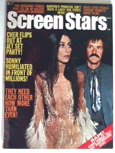 SCREEN STARS magazine side cover March 1975