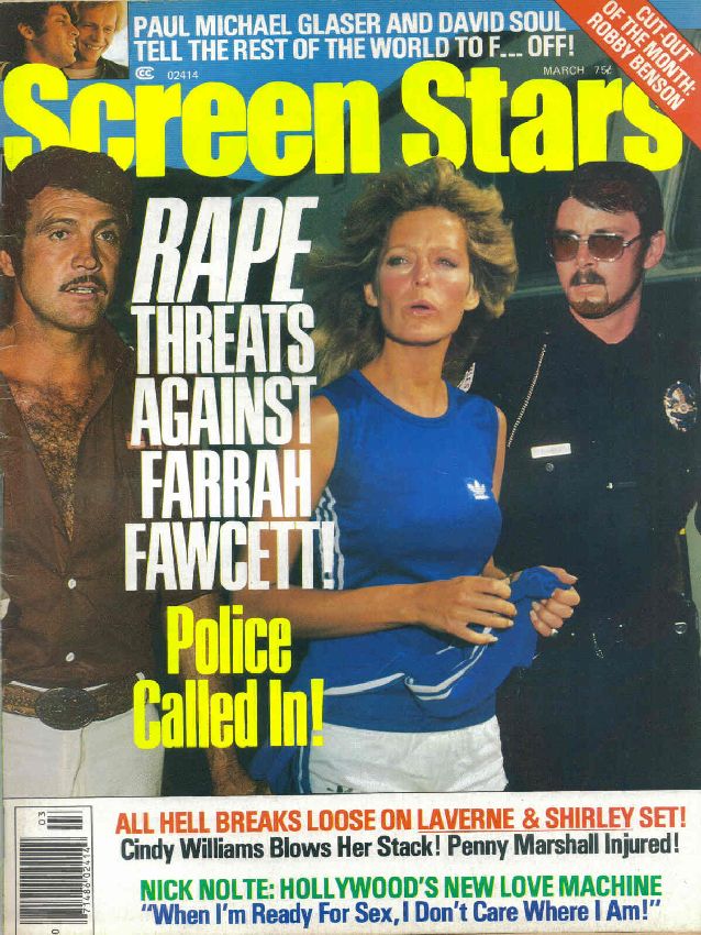 SCREEN STARS magazine side cover March 1977