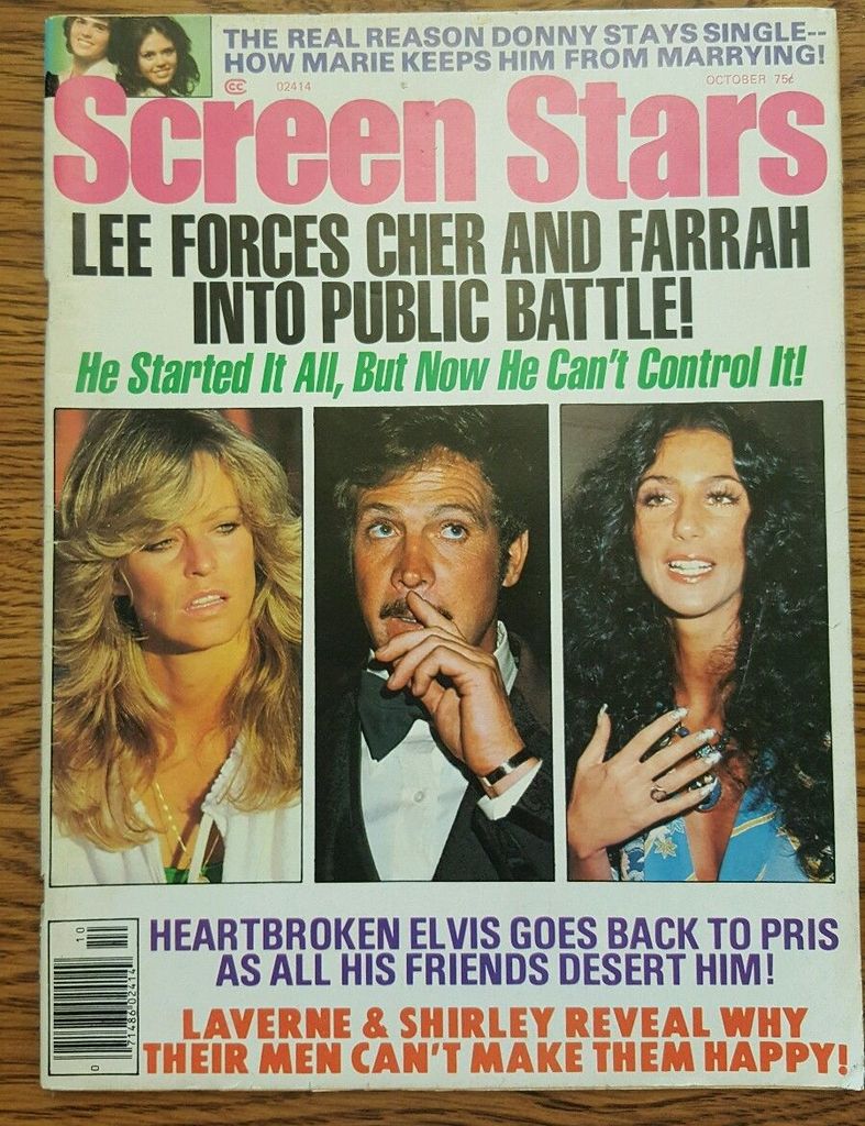 SCREEN STARS magazine side cover October 1977