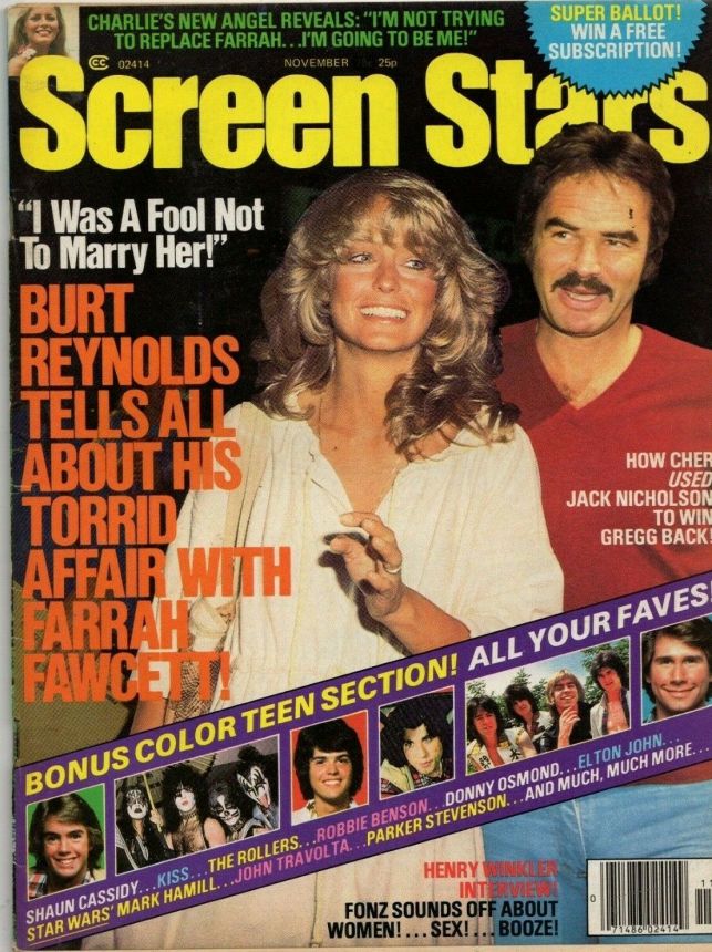SCREEN STARS magazine side cover November 1977