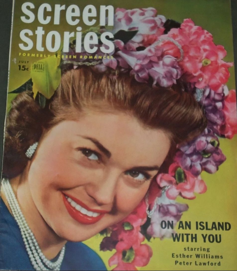 SCREEN STORIES magazine side cover July 1948