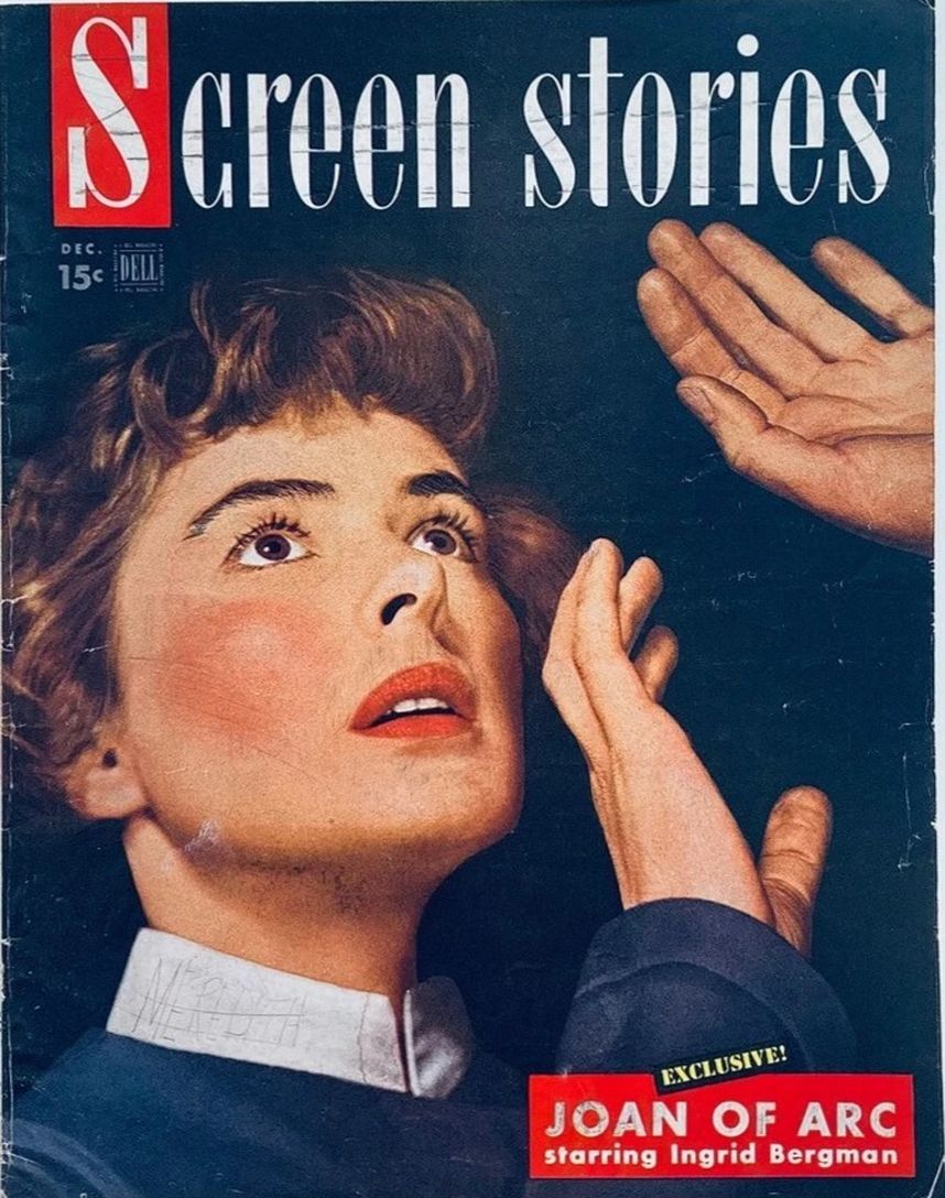 SCREEN STORIES magazine side cover December 1948