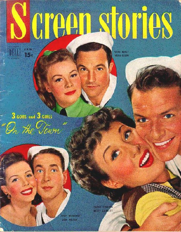 SCREEN STORIES magazine side cover January 1950