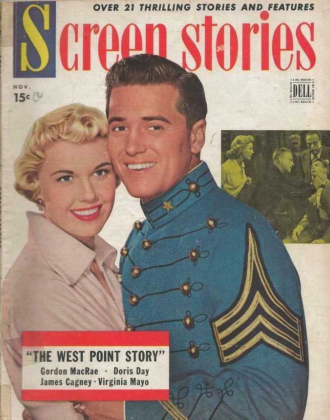 SCREEN STORIES magazine side cover November 1950