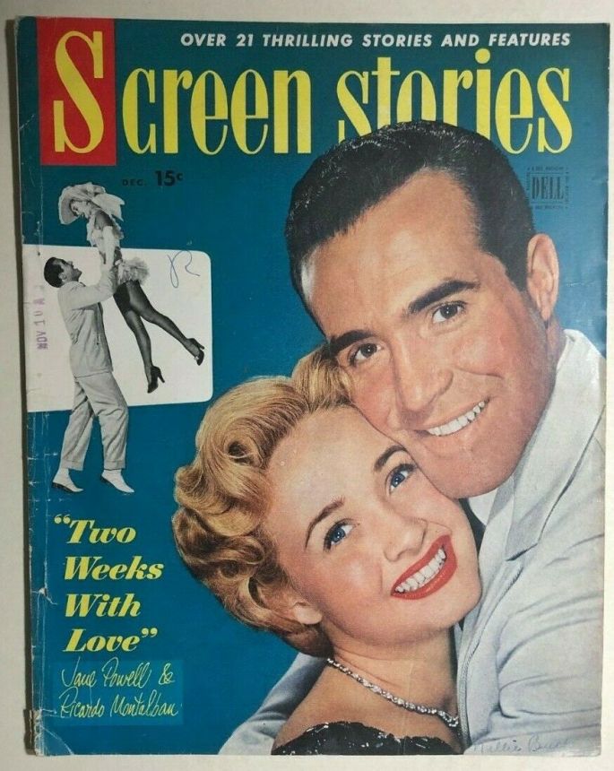 SCREEN STORIES magazine side cover December 1950