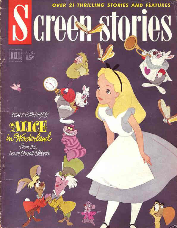 SCREEN STORIES magazine side cover August 1951