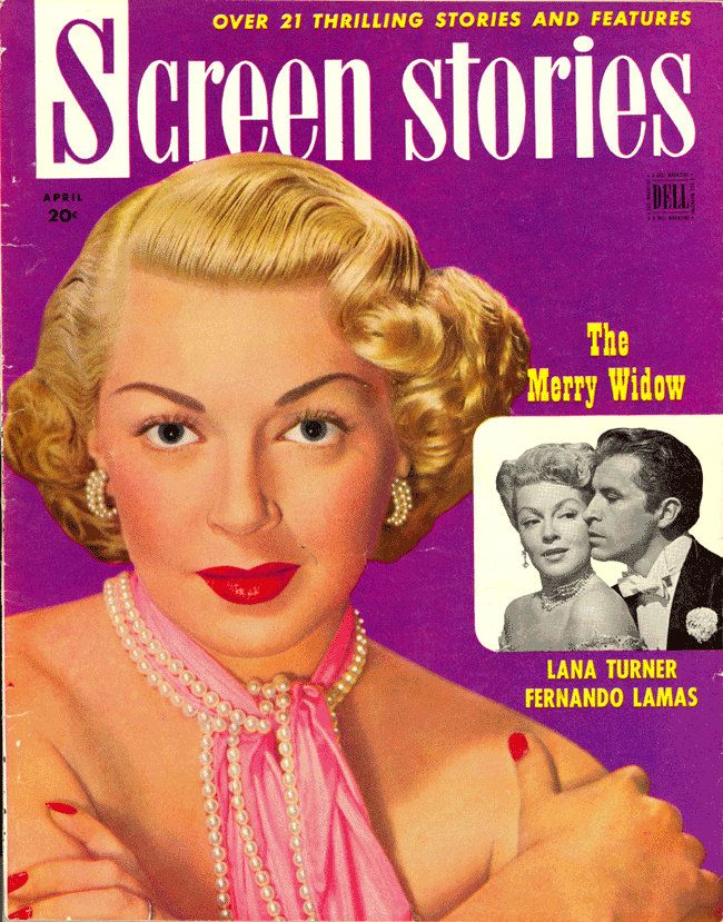 SCREEN STORIES magazine side cover April 1952