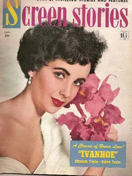 SCREEN STORIES magazine side cover September 1952
