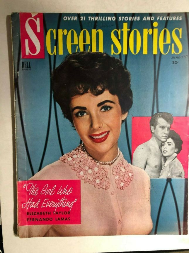 SCREEN STORIES magazine side cover June 1953