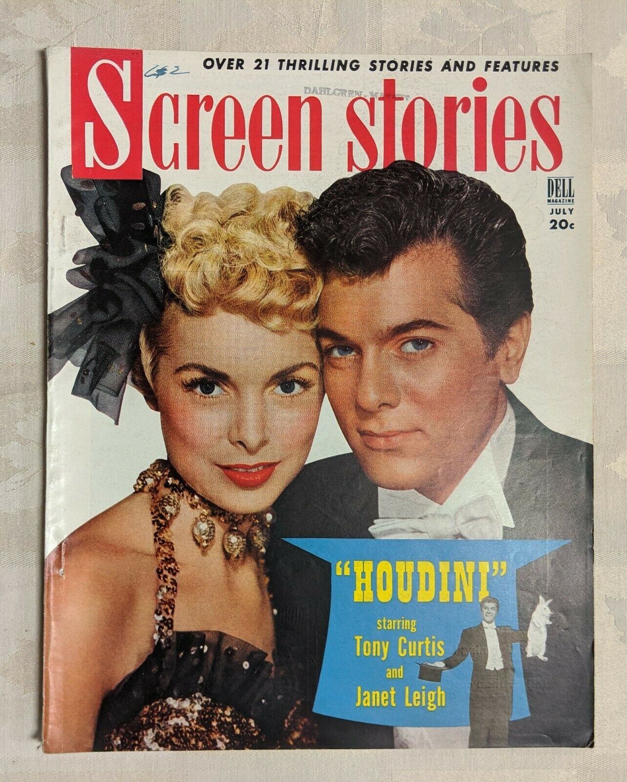 SCREEN STORIES magazine side cover July 1953