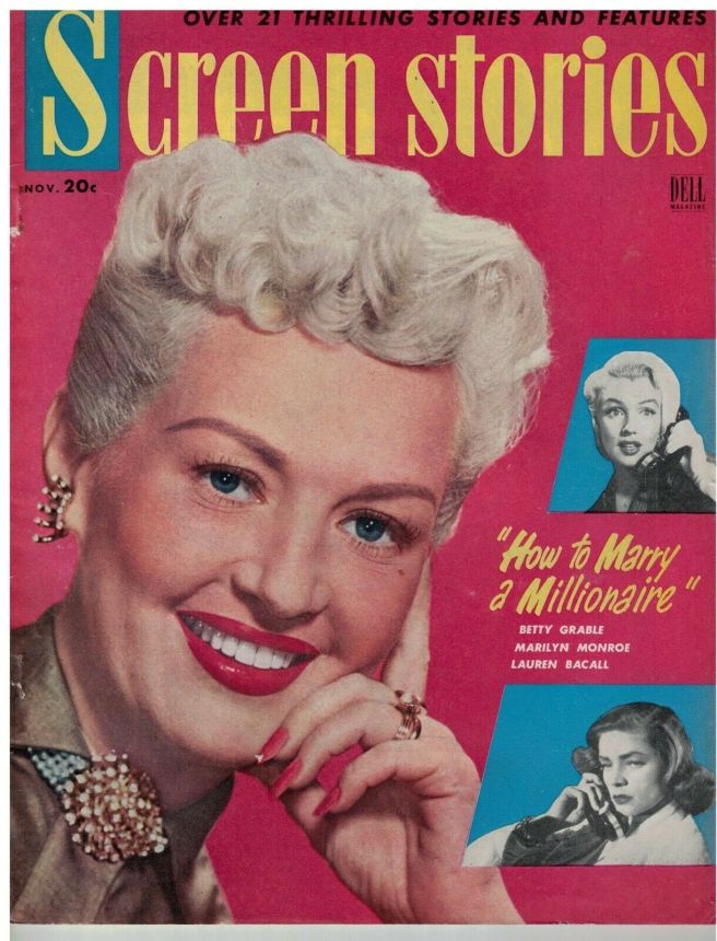 SCREEN STORIES magazine side cover November 1953