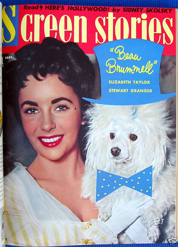 SCREEN STORIES magazine cover September 1954