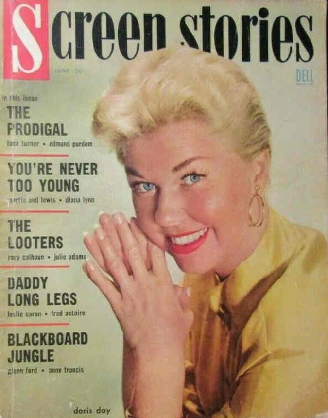 SCREEN STORIES magazine side cover June 1955