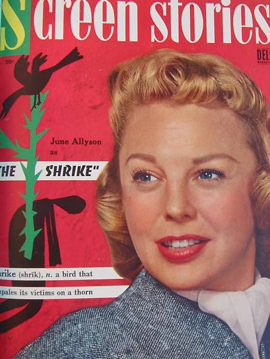 SCREEN STORIES magazine side cover August 1955