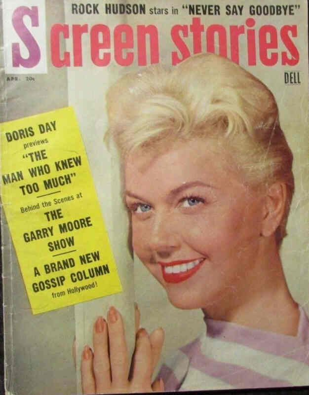 SCREEN STORIES magazine side cover April 1956