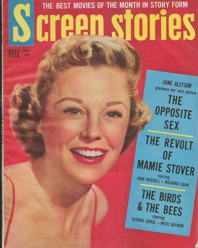 SCREEN STORIES magazine side cover May 1956