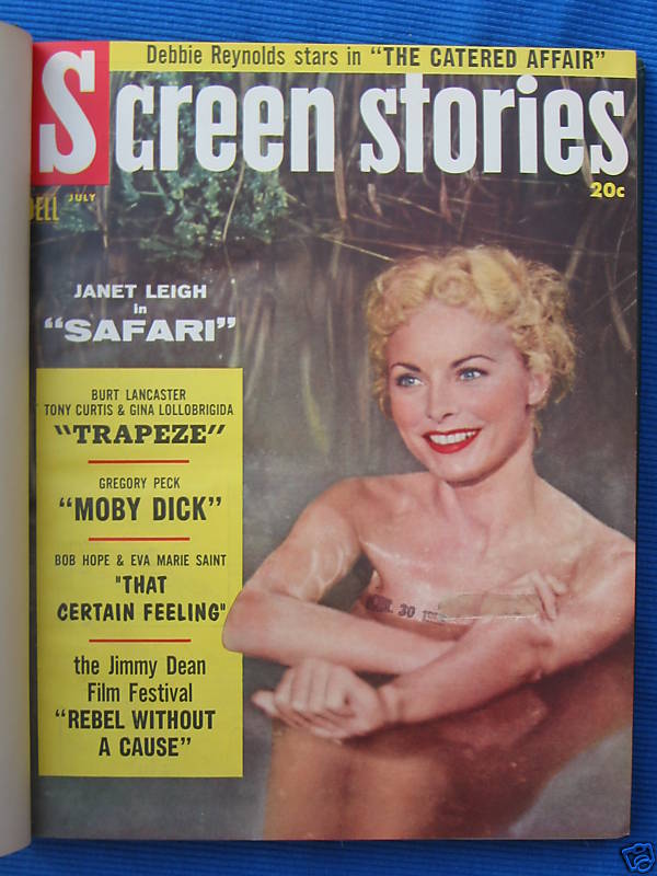 SCREEN STORIES magazine side cover July 1956