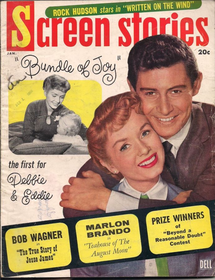 SCREEN STORIES magazine cover January 1957